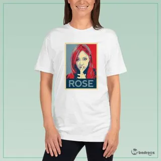 تی شرت زنانه رزی بلک پینک rose blackpink