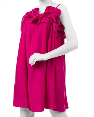 پیراهن زنانه سرخابی سرژه Serge کد 205489