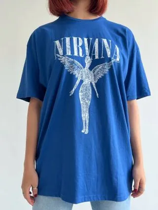 تیشرت وارداتی Nirvana (کاربنی)