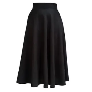 دامن نیم کلوش زنانه مدل آلا رنگ مشکی