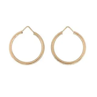 گوشواره طلا 18 عیار زنانه طلا و جواهرسازی افرا مدل حلقه ای کد 150