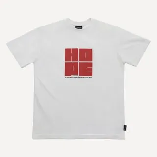 تیشرت اورسایز سفید مدل HOPE | کیامورس