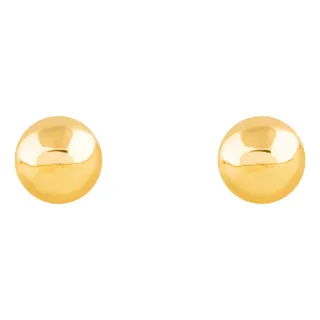 گوشواره طلا میخی 18 عیار زنانه پرسته مدل گوی بزرگ ...