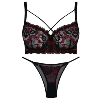 ست شورت و سوتین زنانه کارنا رز مدل هارنس فنردار کد 4868-2037