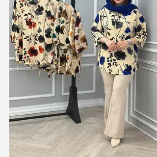 تونیک مجلسی گل سرخ  آیراش درجه یک 