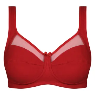 سوتین زنانه اما مدل بدون فنر کد 4928-4100 رنگ قرمز