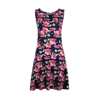 پیراهن زنانه افراتین مدل آنا گل کد 95921 رنگ سرمه‌...