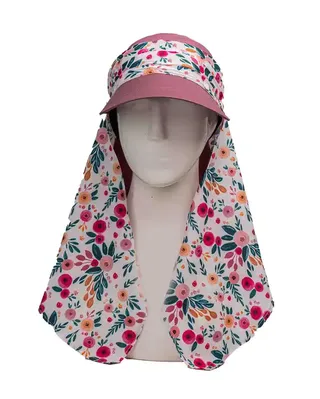 کلاه زنانه کلن رو سفید صورتی تارتن Tartan طرح گل سرخابی کد 4122407632