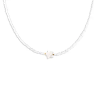 گردنبند طلا گوی ستاره صدفی