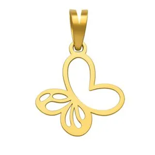 آویز گردنبند طلا 18 عیار زنانه گالری صادقی طرح پروانه