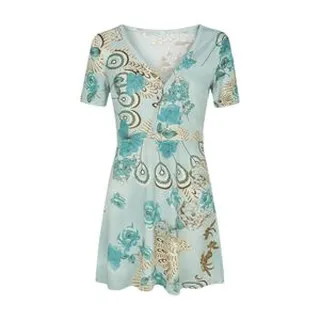 پیراهن یقه هفت زنانه مدل گلدار کد ۴۴