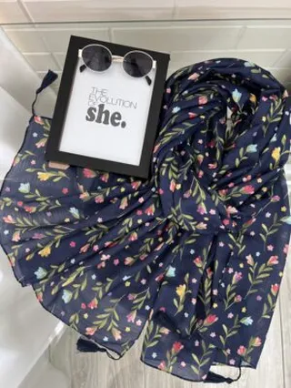 شال لاله سرمه ای