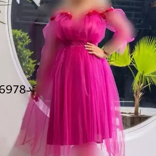 لباس مجلسی تور دار دکلته