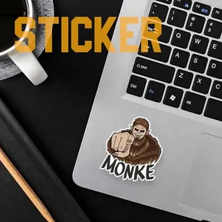 استیکر انیمه اتک آن تایتان جانور monke