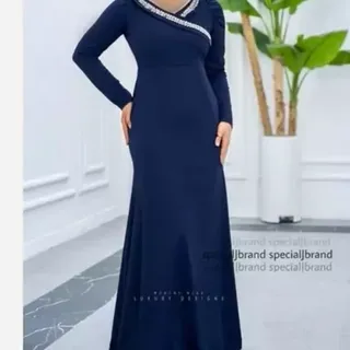 ماکسی مجلسی آیلر جنس غواصی و سنگ دوزی  