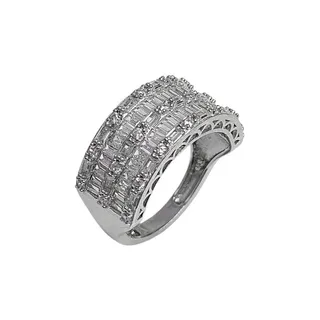 انگشتر نقره زنانه مدل پرنس 126