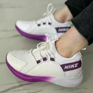 کتونی نایک پختی دخترانه زنانه ونس کفش اسپرت اسپورت لژدار لژ دار نایکی NIKE کشبافت بافت بافتی جورابی شیک رنگی مشکی سبک