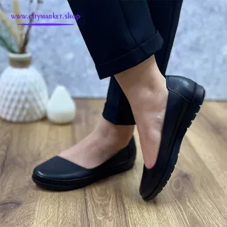 کفش چرم راحتی طبی زنانه مدل b146