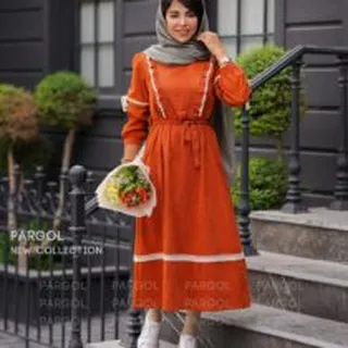 پیراهن نگین آجری