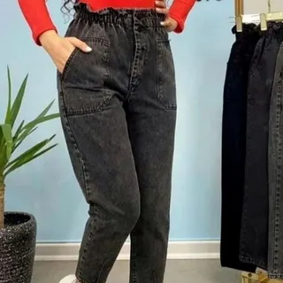 شلوار مام شلوار جین نیل کاغذی شلوار زنانه 