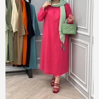 مانتو کفتان کنفی بلند زنانه و دخترانه خنک طرح جدید