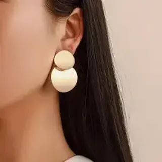 گوشواره طرح دایره ای کد 2676