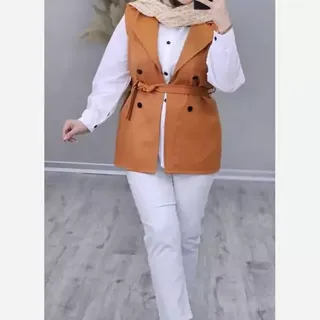 ست اسپرت پگاه وست +شومیز+کمربند ازجنس خودلباس