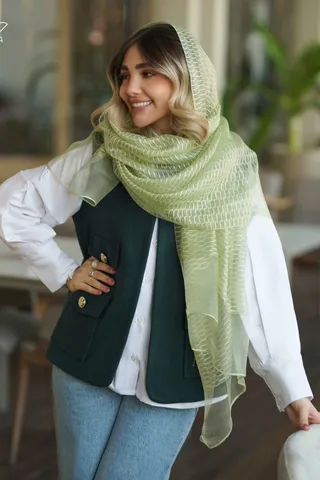شال حریر رز کد 117