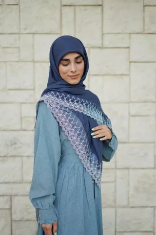 روسری سرمه ای تور ترک