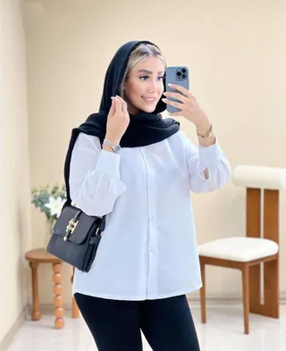 شومیز سفید کد 81703