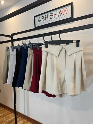 شلوارک کرپ بهاره