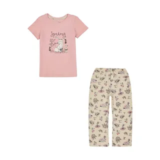 ست تی شرت و شلوار دخترانه ناربن مدل 8483 رنگ صورتی