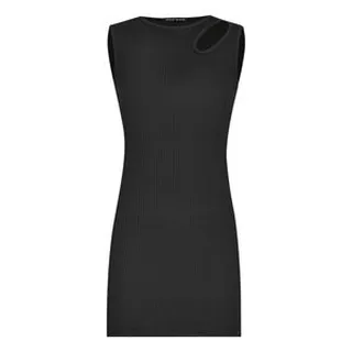 پیراهن یقه گرد زنانه مدل Y13 رنگ مشکی