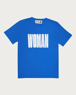 MEN WHITE WOMAN COTTON T-SHIRT