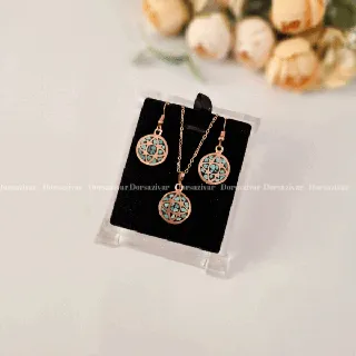 نیم ست مس و فیروزه کوبی ماهتیسا