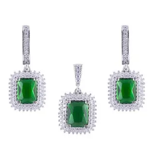 نیم ست نقره زنانه مدل AVN-N68