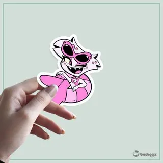 استیکر و برچسب angel dust from Hazbin hotel gh 8