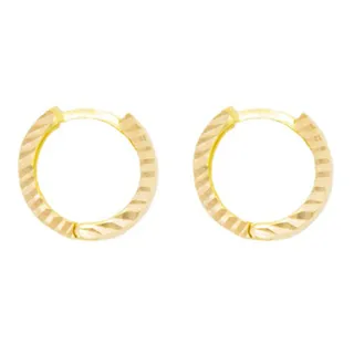 گوشواره حلقه ای طلا 18 عیار زنانه دوست خوب مدل 509