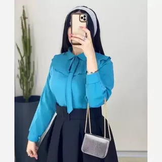 شومیز الیزه یقه پلیسه 