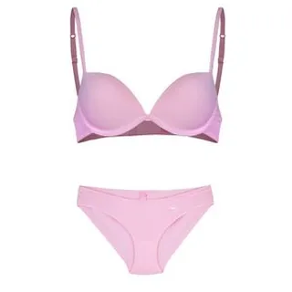 ست شورت و سوتین زنانه چری پینک مدل LPK