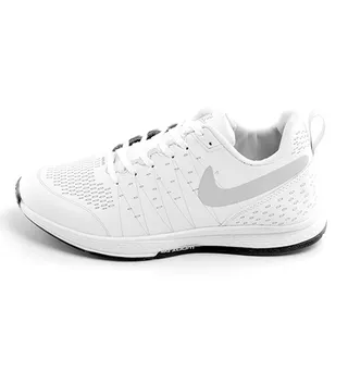 کفش اسپرت مردانه Nike چرم مصنوعی بند دار سفید