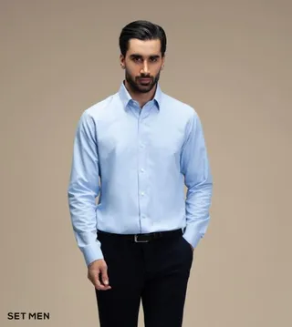 پیراهن مردانه آستین بلند طرح برفکی