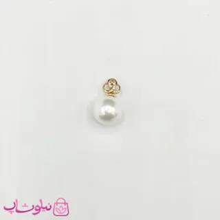 آویز گردنبند زنانه ژوپینگ طرح تک مروارید و گل کد 1391