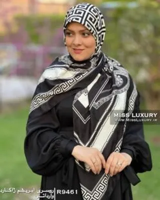 روسری ابریشم ژاکارد وارداتی R9461