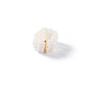 انگشتر طلا گندمی سفید