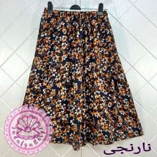 دامن نخی کوتاه گلبرگی در رنگبندی متنوع(کد1371)