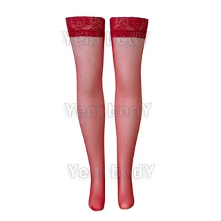 جوراب بالا زانو لبه گیپور زنبوری yeni734