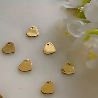 پلاک آویز ساعتی طرح قلب توپر طلایی(فروش محصول  بصورت دونه ای میباشد)