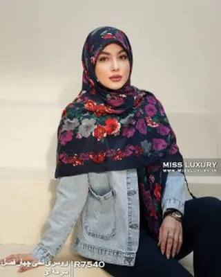 روسری نخ پاییزه اعلا R7540