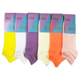 جوراب زنانه گی دلان مدل TTD96 مجموعه 6 عددی
